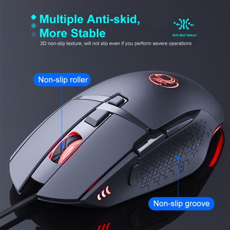 iMICE T91 8 tasti 7200 DPI Mouse da gioco luminoso cablato USB, lunghezza cavo: 1,8 m