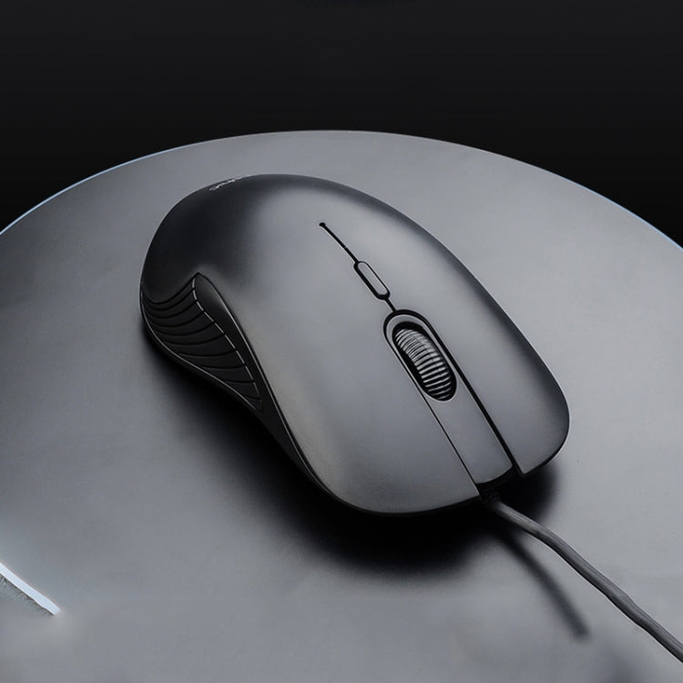 Inphic PB1 Mouse cablato da gioco con definizione macro, muto per ufficio aziendale, lunghezza cavo: 1,5 m, Black Silen Business Version, Classic Back Breathing Light, Matte White Breathing Light