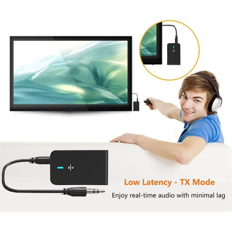 BT-6 2 in 1 Ricevitore e trasmettitore Adattatore audio Bluetooth 5.0, BT-6