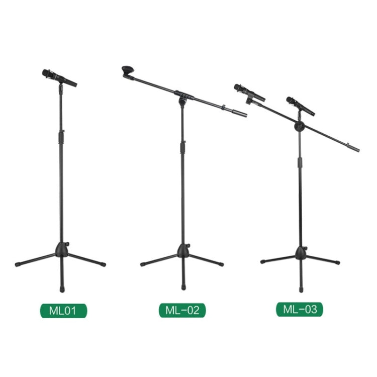 Supporto per microfono dal vivo Supporto per microfono da pavimento Treppiede verticale per spettacoli sul palco, ML01, ML02, ML03
