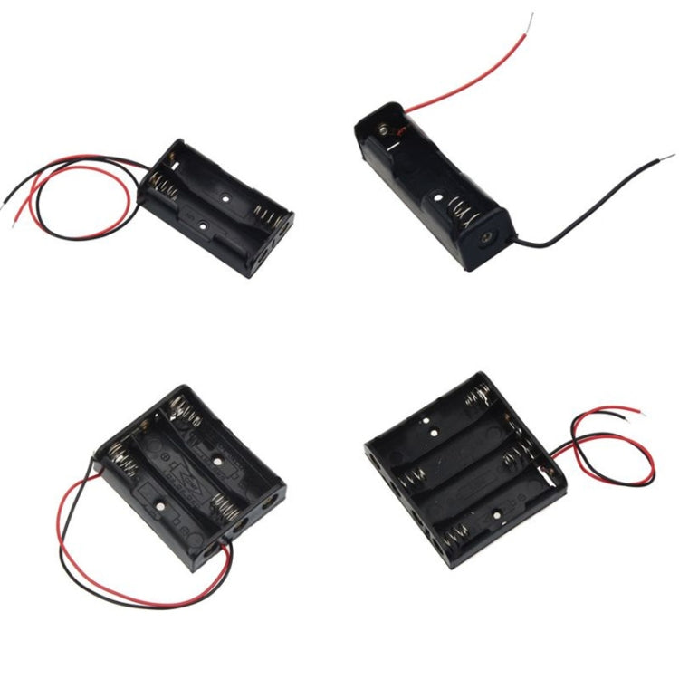 Custodia per custodia per batteria di alimentazione formato AA da 10 pezzi, For 1 x AA Battery without Cover, For 2 x AA Batteries without Cover, For 3 x AA Batteries without cover, For 4 x AA Batteries without cover, For 8 x AA Batteries without cover