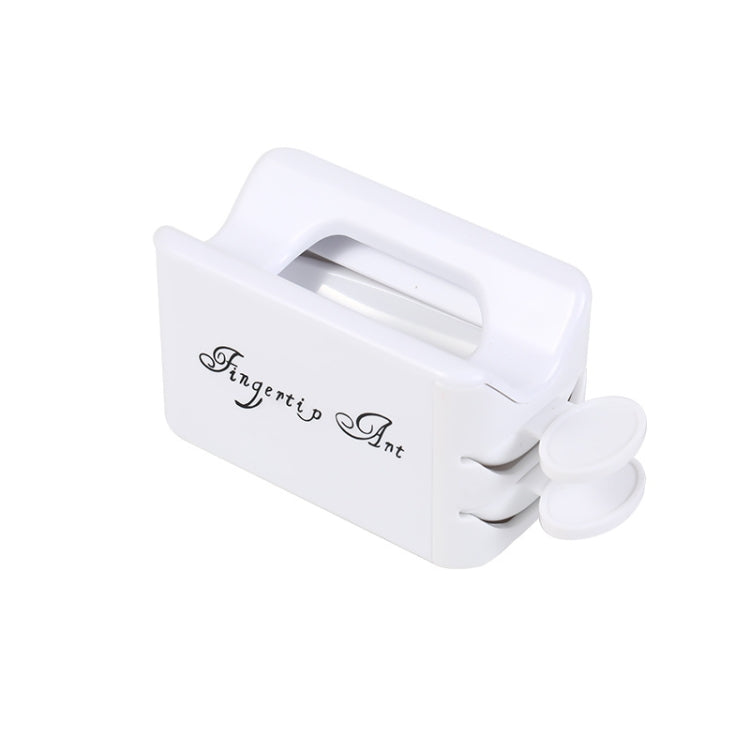 3 PCS Nail Art Scatola per il riciclaggio di gioielli in polvere a doppio strato Contenitore portatile per infiltrazione in polvere Strumento per manicure