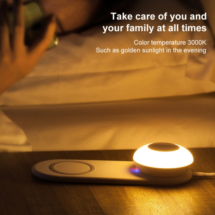 VN003 Lampada da scrivania a LED a ricarica wireless multifunzionale Luce notturna con oscuramento del tocco magnetico separato, VN003