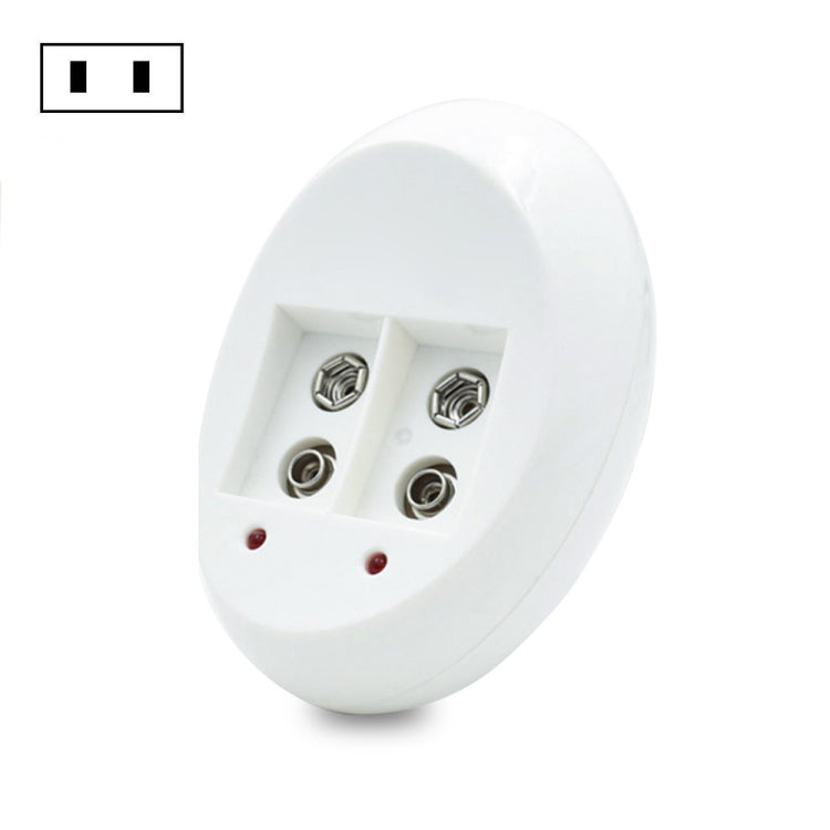 Batteria ricaricabile agli ioni di litio da 9 V. Caricabatterie per batterie al litio 6F22 da 9 V, US Plug, EU Plug