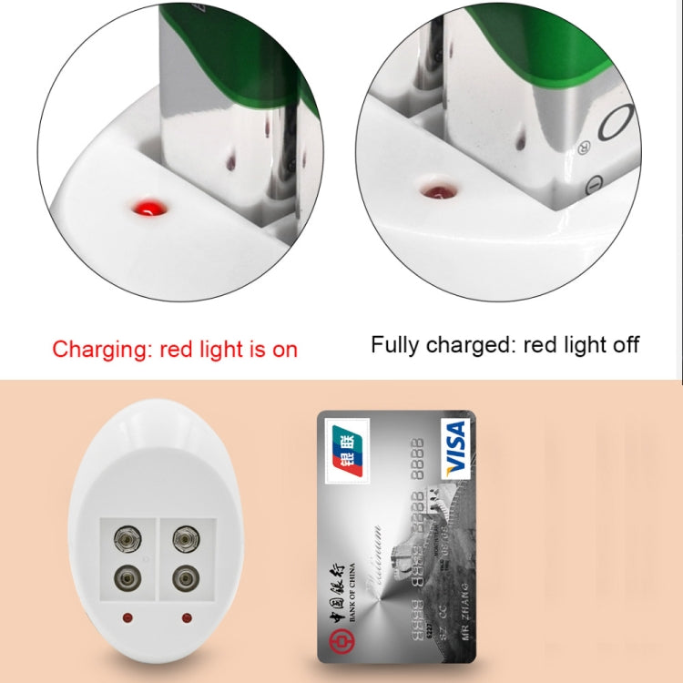 Batteria ricaricabile agli ioni di litio da 9 V. Caricabatterie per batterie al litio 6F22 da 9 V, US Plug, EU Plug