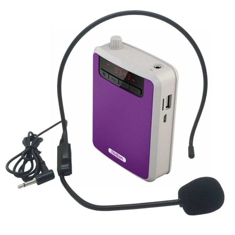 L'amplificatore vocale portatile Rolton K300 supporta la radio FM/MP3, Purple, Green, Black, Orange
