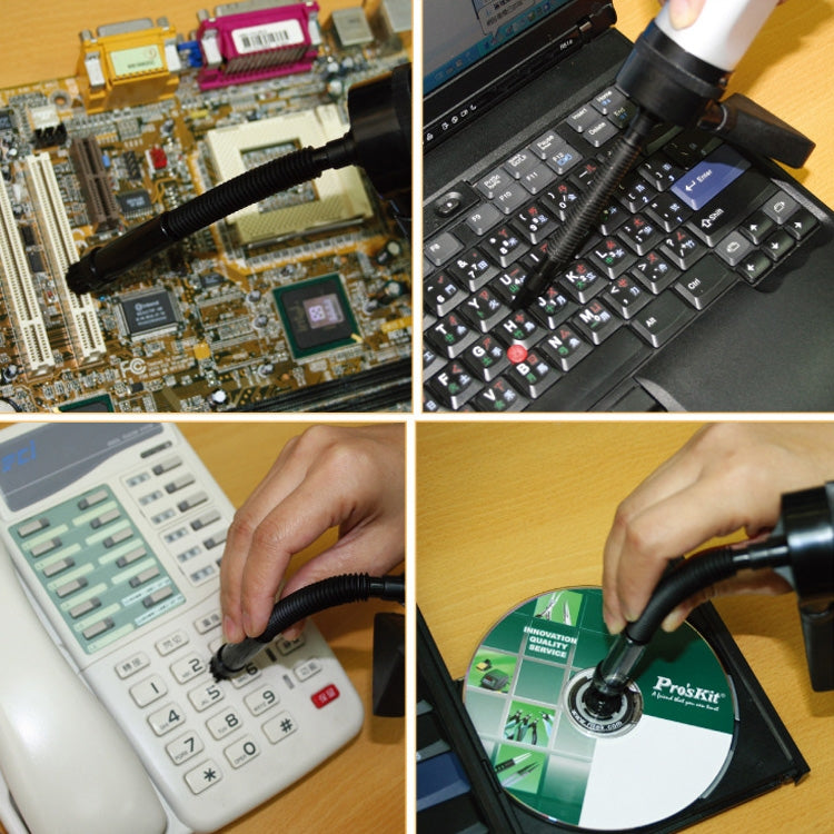 Pro'sKit MS-C001 Mini aspirapolvere Strumento per la pulizia del collettore di polveri della tastiera del computer portatile