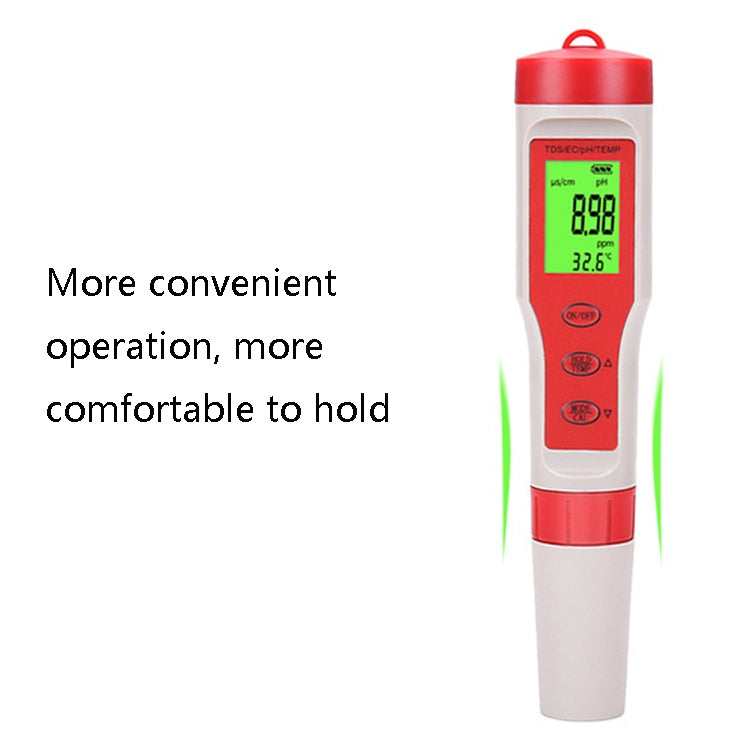 Tester portatile 4 in 1 PH/TDS/EC/TEMP Tester multifunzionale per la qualità dell'acqua, 4-in-1 Test Pen