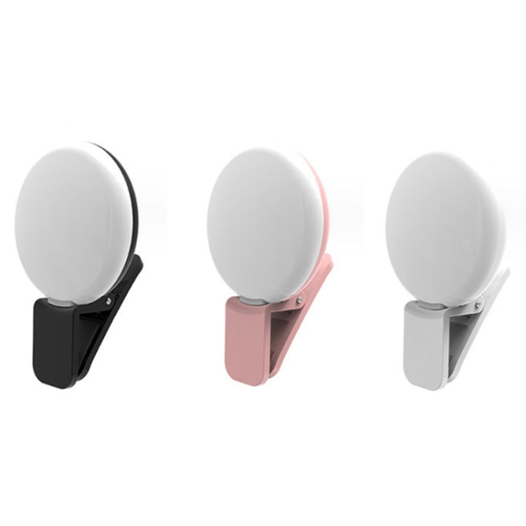 Luce per selfie a LED per foto con luce di riempimento per telefono cellulare da 2 pezzi, White, Pink, Blue, Black