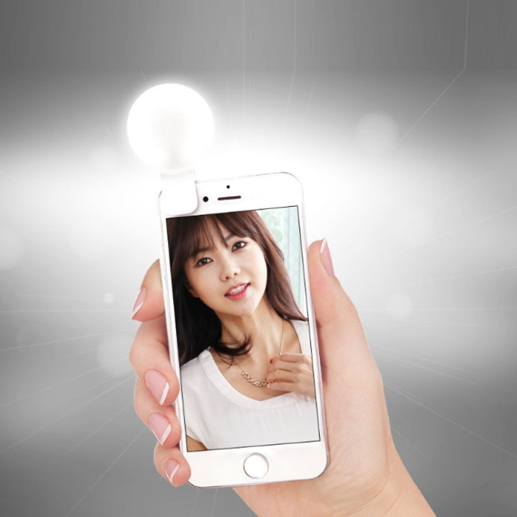 Luce per selfie a LED per foto con luce di riempimento per telefono cellulare da 2 pezzi, White, Pink, Blue, Black