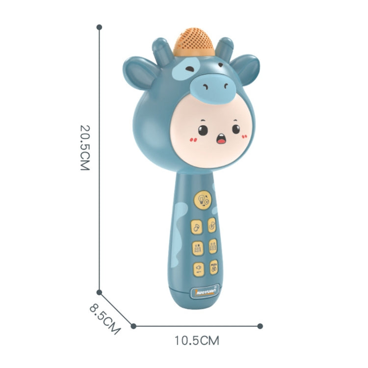 Microfono per canto wireless per bambini Giocattoli per l'educazione precoce, Blue, Pink, Upgraded Blue, Upgraded Pink