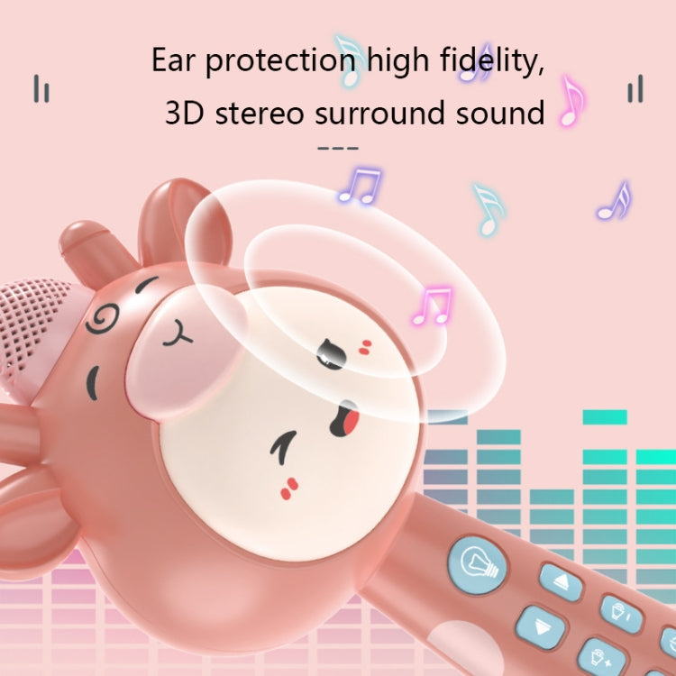 Microfono per canto wireless per bambini Giocattoli per l'educazione precoce, Blue, Pink, Upgraded Blue, Upgraded Pink