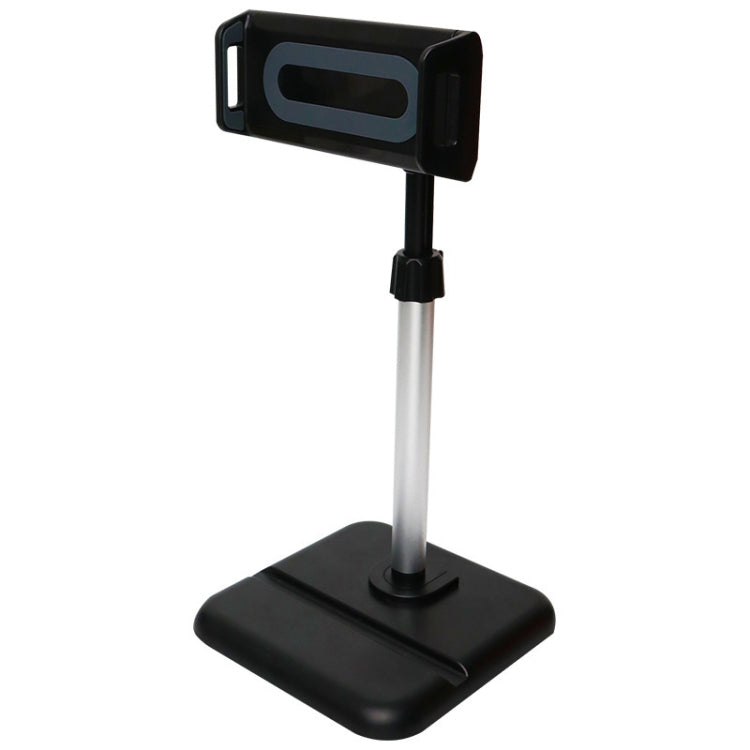 Staffa per telefono cellulare tablet desktop con regolazione telescopica, specifica:, K06 Three-seat (Black), K06 Three-seat (White), K07 Three-seat With Fill Light (Black), K07 Three-seat With Fill Light (White), K05 Flat Plate (Black Gray)