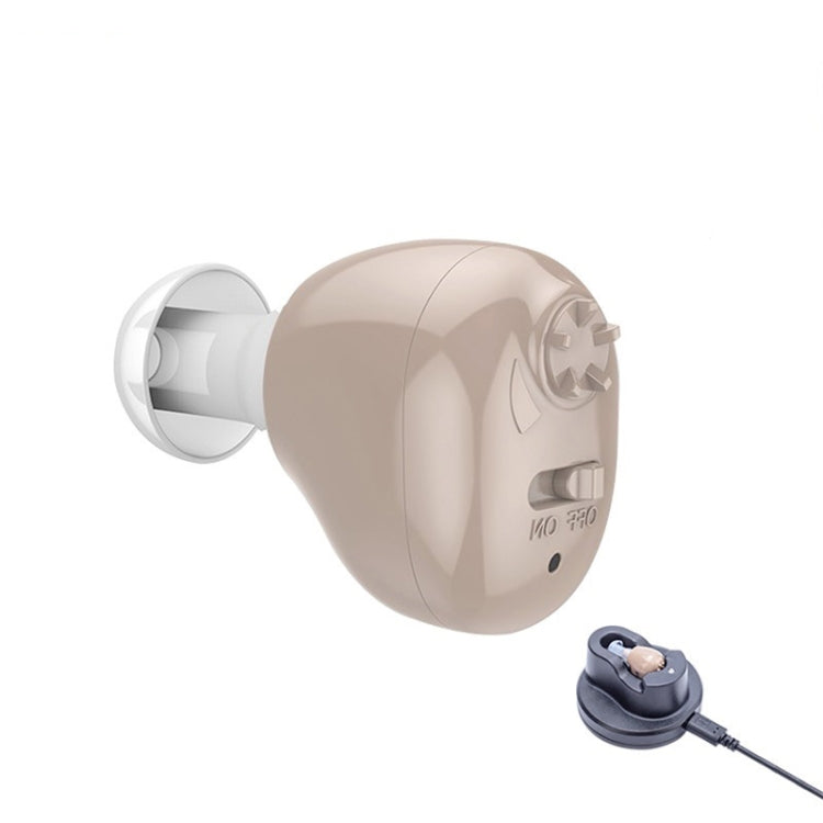 Z-12 Apparecchio acustico con amplificatore audio in-ear ricaricabile con caricatore per base USB, Z-12