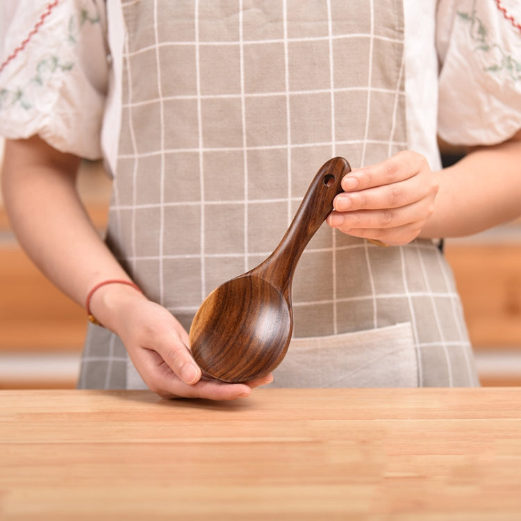 Pentola antiaderente Pala in legno Teak Pentola Pala Stoviglie, Sweet Spoon, Saving Spoon, Bent Spoon, Mixing Spoon, Filter Spoon, Curved Shovel, Thickened Oblique Shovel, Curved Spatula, Small Spoon, Medium Spoon, Long Handle Spoon