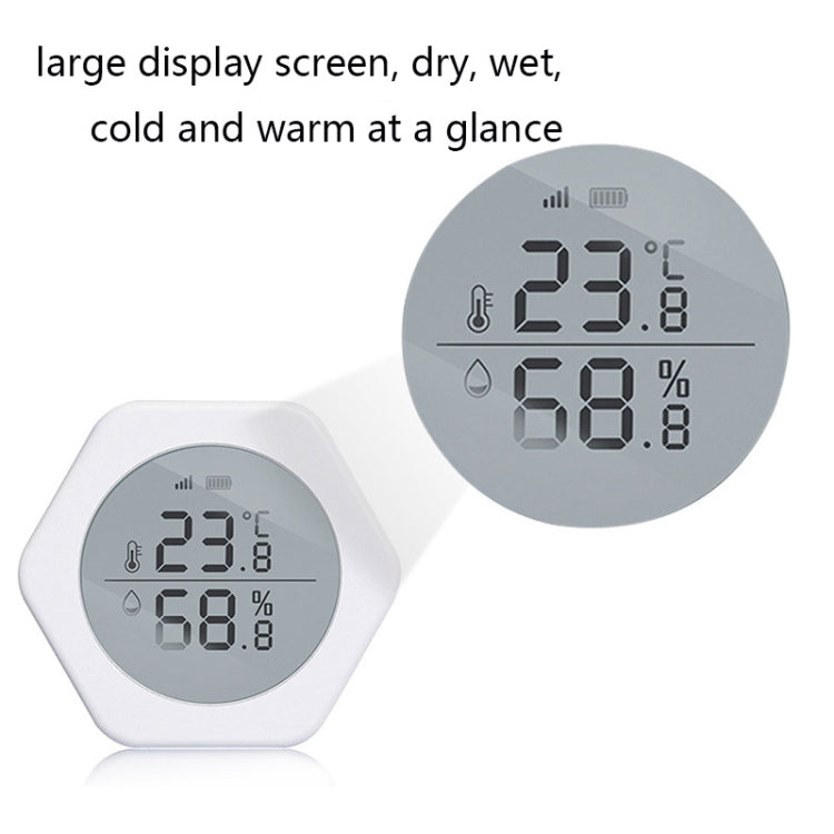 LQ-WS1 Tuya Smart Home Sensore di temperatura e umidità per il controllo wireless dell'interno, LQ-WS1