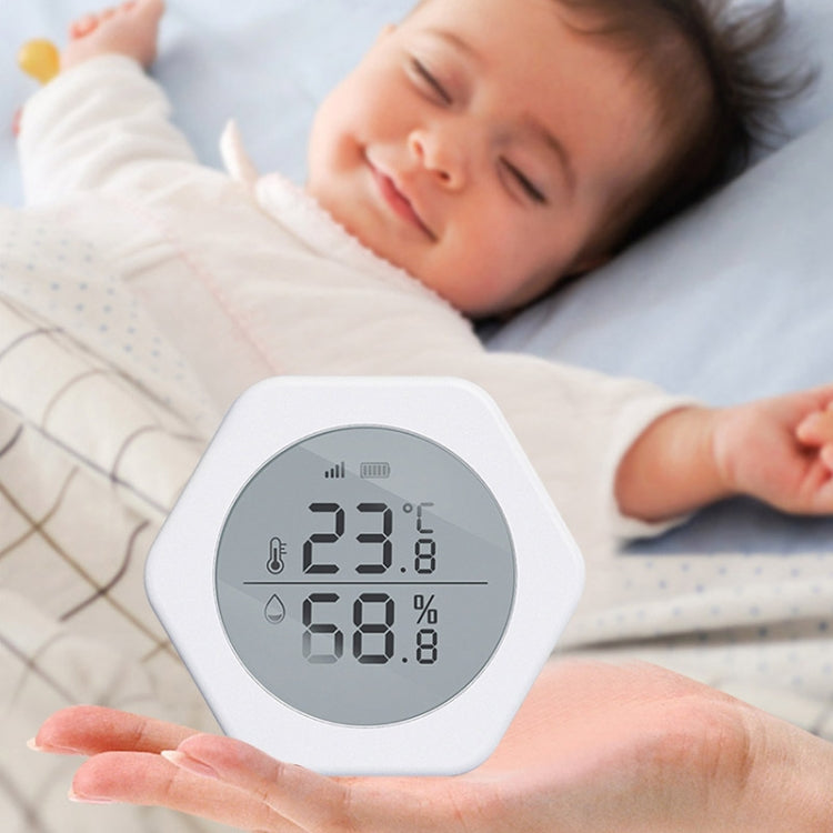 LQ-WS1 Tuya Smart Home Sensore di temperatura e umidità per il controllo wireless dell'interno, LQ-WS1