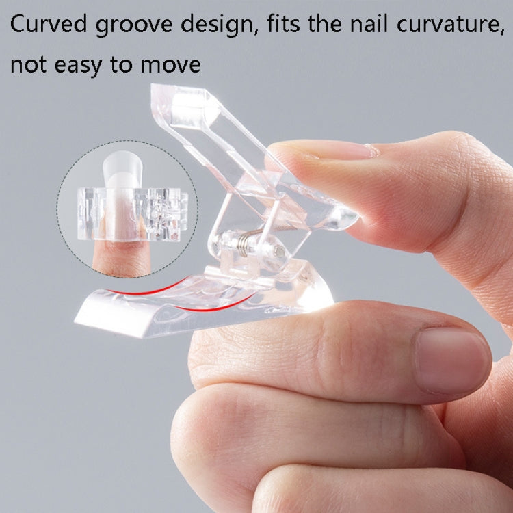 15 PCS Stampo in cristallo per unghie Clip fissa per colla in cristallo Clip per modellare la colla in cristallo