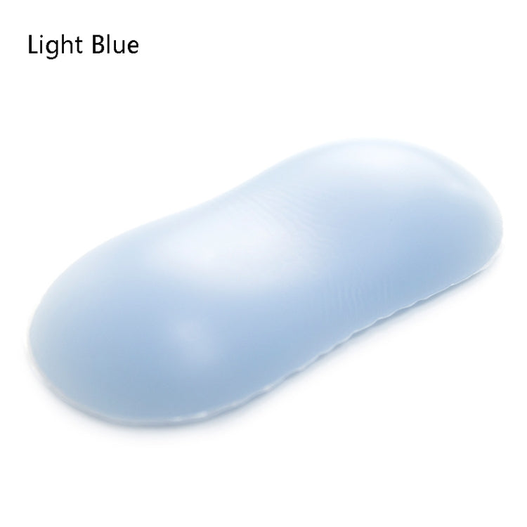 Supporto per mouse da polso in cristallo con cuscino per mano in silicone creativo con cinturino creativo, Light Blue, Pink, Light Blue-Medium, Light Blue-Large
