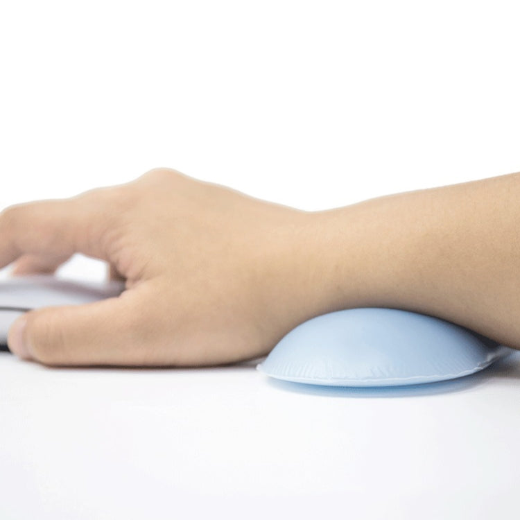 Supporto per mouse da polso in cristallo con cuscino per mano in silicone creativo con cinturino creativo, Light Blue, Pink, Light Blue-Medium, Light Blue-Large