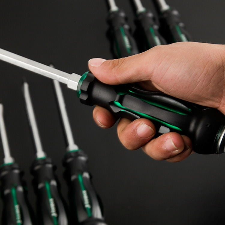 7 pezzi/set cacciavite a percussione cacciavite a nucleo passante resistente all'olio cacciavite per riparazioni auto domestiche, consegna casuale di colori, 7 PCS / Set