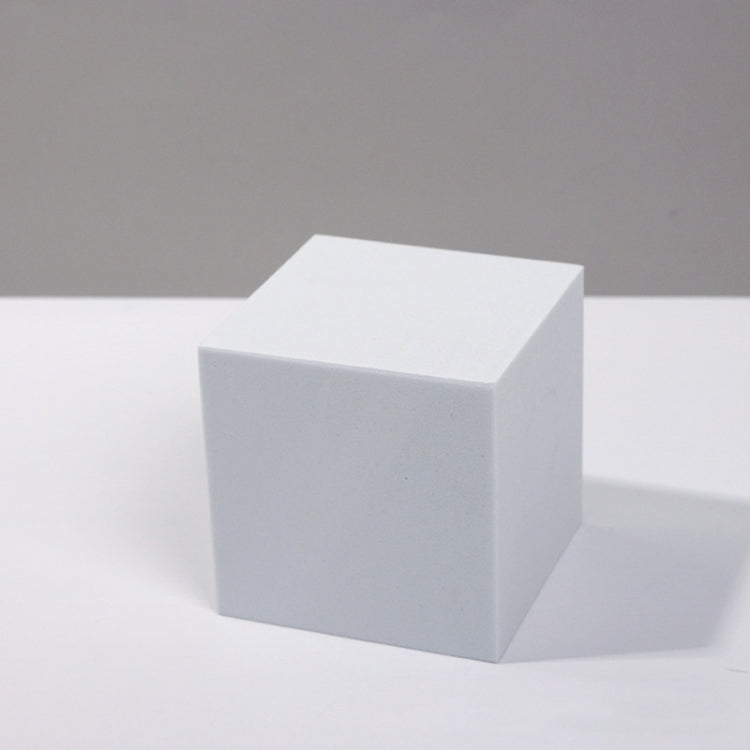 8 pezzi di cubo geometrico per foto, ornamenti decorativi, piattaforma fotografica, Small White Square, Large White Square, Small White Rectangular, Large White Rectangular, Small White Cylindrical, Large White Cylindrical, Small White Hexagon