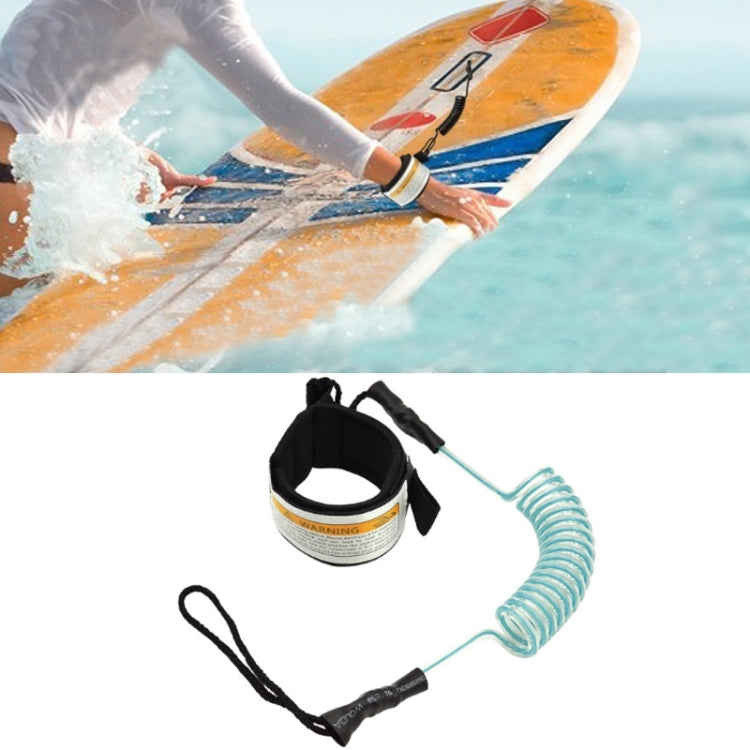 Corda da mano di sicurezza per bodyboard da surf Corda da traino per pagaia per tavola da surf in TPU, lunghezza dopo l'allungamento: 1,6 m, Safety Hand Rope(Clear Blue), Safety Hand Rope(Orange), Safety Hand Rope(Yellow), Safety Hand Rope(Black)