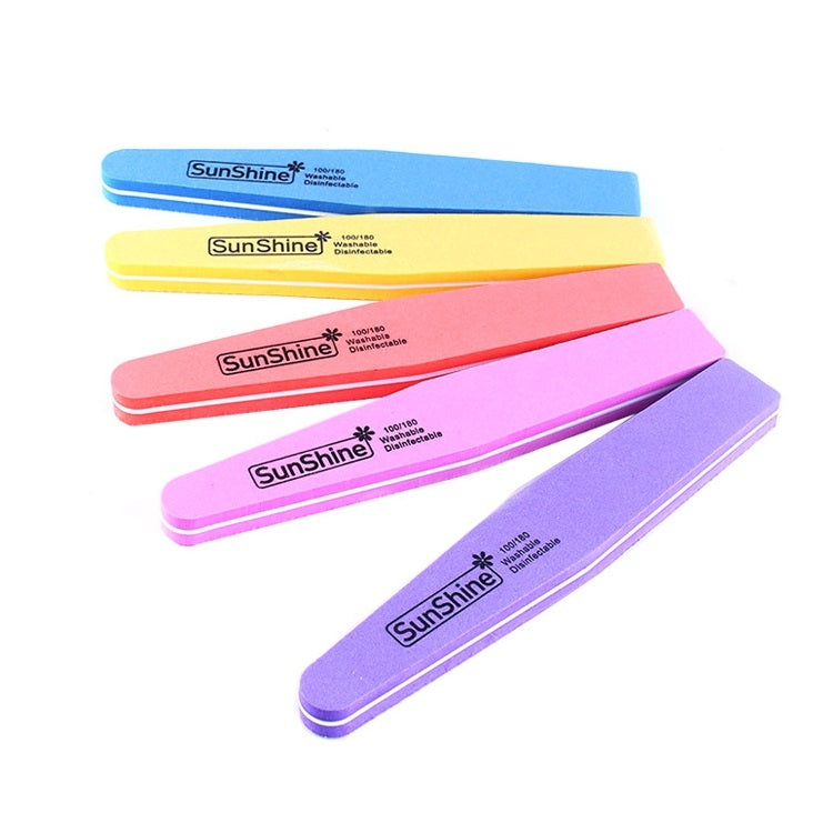 20 PCS 178x28x12mm Strumento per unghie in spugna ad alta elasticità a forma di diamante Consegna colore casuale