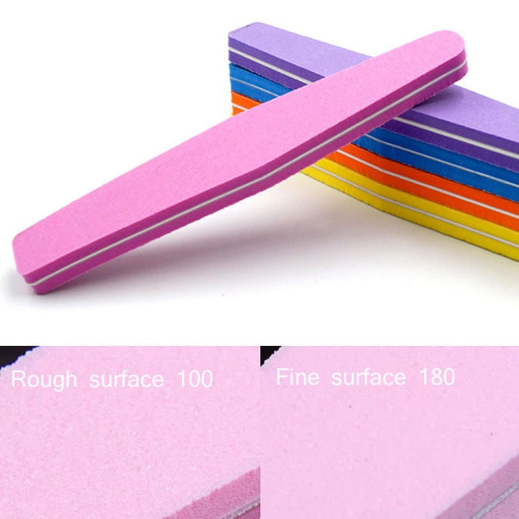 20 PCS 178x28x12mm Strumento per unghie in spugna ad alta elasticità a forma di diamante Consegna colore casuale