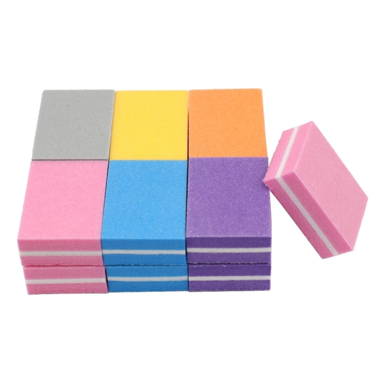 50 pezzi 35x25x10mm EVA piccola lima per unghie in spugna quadrata consegna colore casuale