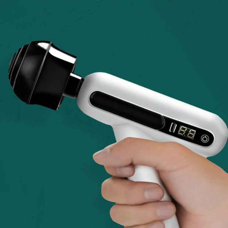 Pistola per massaggio con schermo tattile LCD regolabile a 12 velocità con pistola a fascia elettrica ricaricabile USB mini portatile
