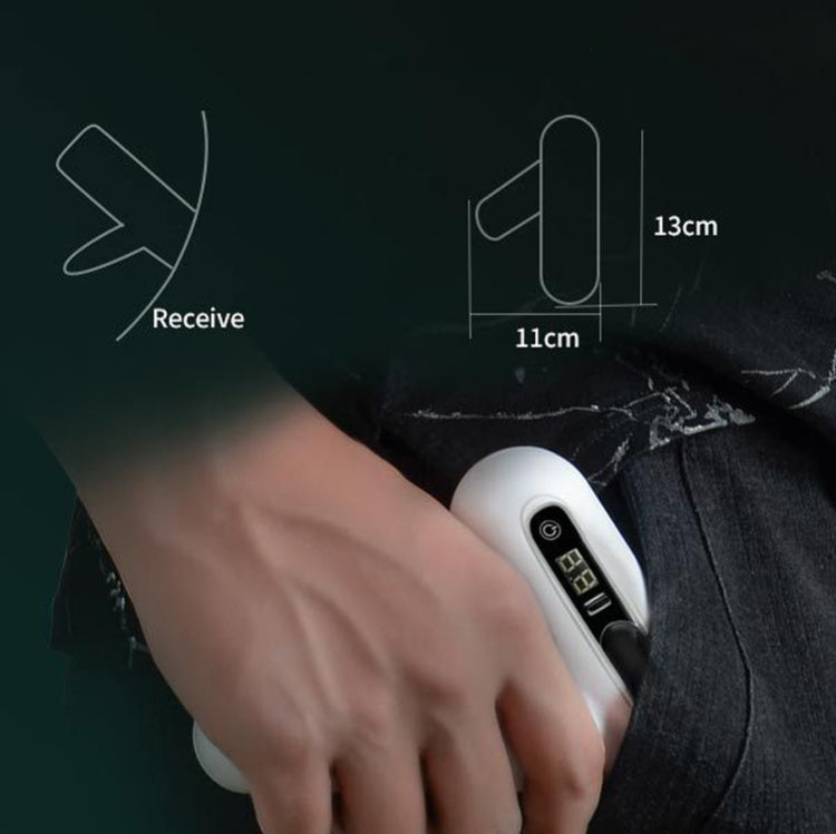 Pistola per massaggio con schermo tattile LCD regolabile a 12 velocità con pistola a fascia elettrica ricaricabile USB mini portatile