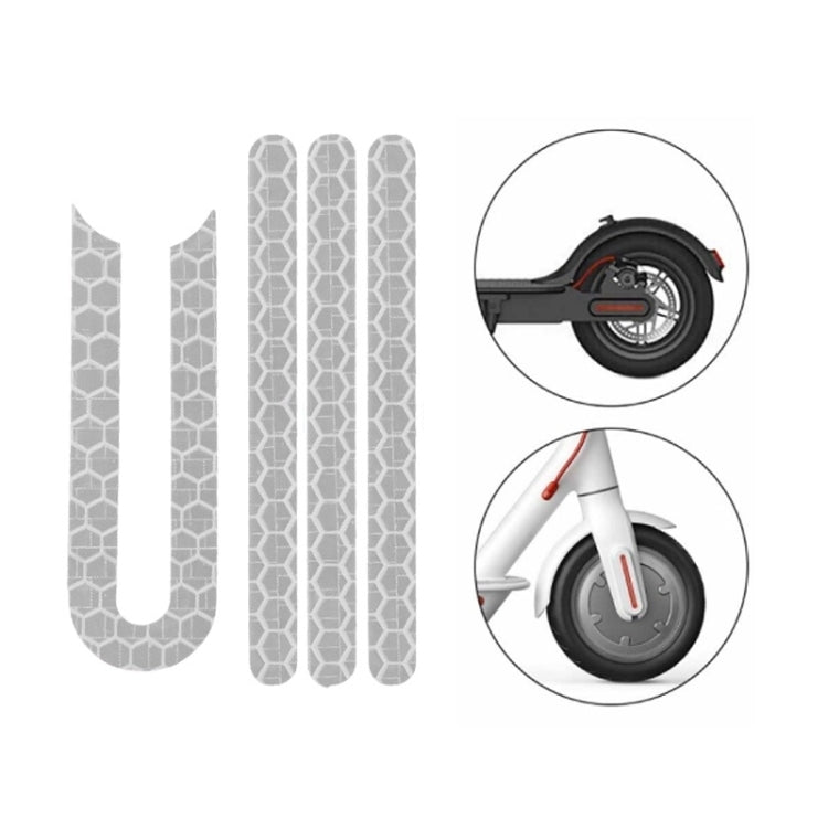 5 pezzi di adesivi per scooter Cursore riflettente Adesivo riflettente per parafango per scooter, For Xiaomi Mijia M365 / M365 Pro (White), For Xiaomi Mijia M365 / M365 Pro (Yellow), For Xiaomi Mijia M365 / M365 Pro (Blue), For Ninebot Max G30 (White)