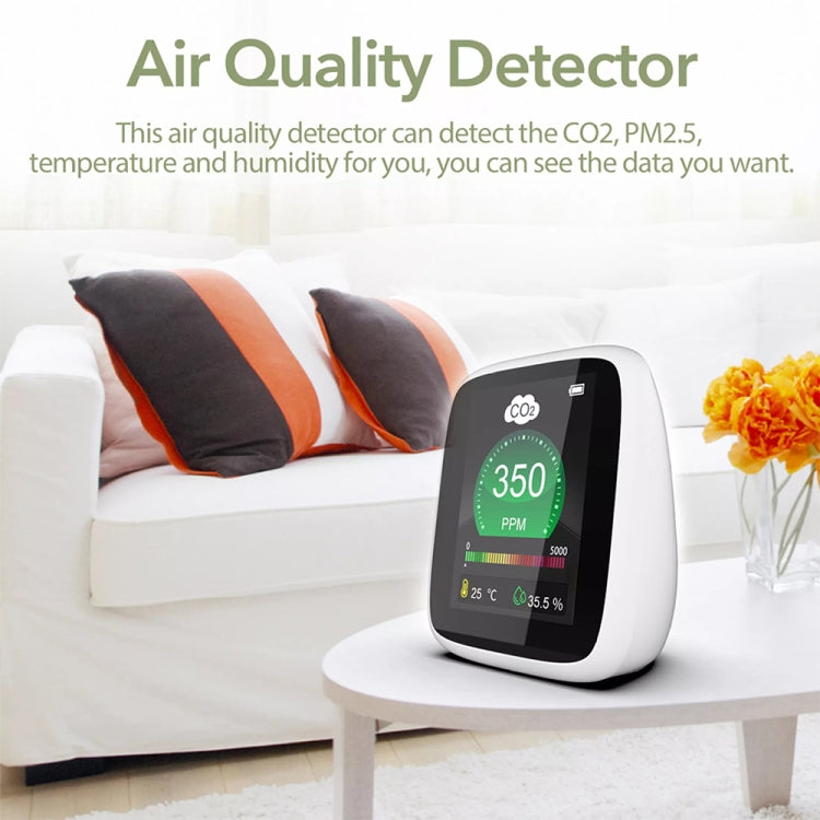 DM1308 CO2 Monitor Tester Qualità dell'aria interna 400-5000ppm Sensore digitale di umidità della temperatura dell'anidride carbonica NDIR