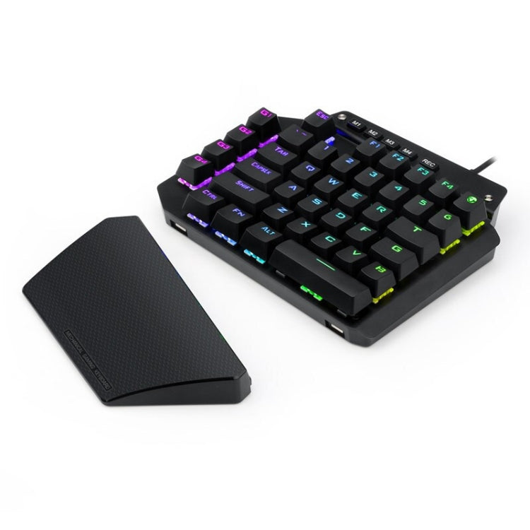 K700 44 tasti Tastiera RGB luminosa commutabile Axis Gaming a una mano, lunghezza cavo: 1 m