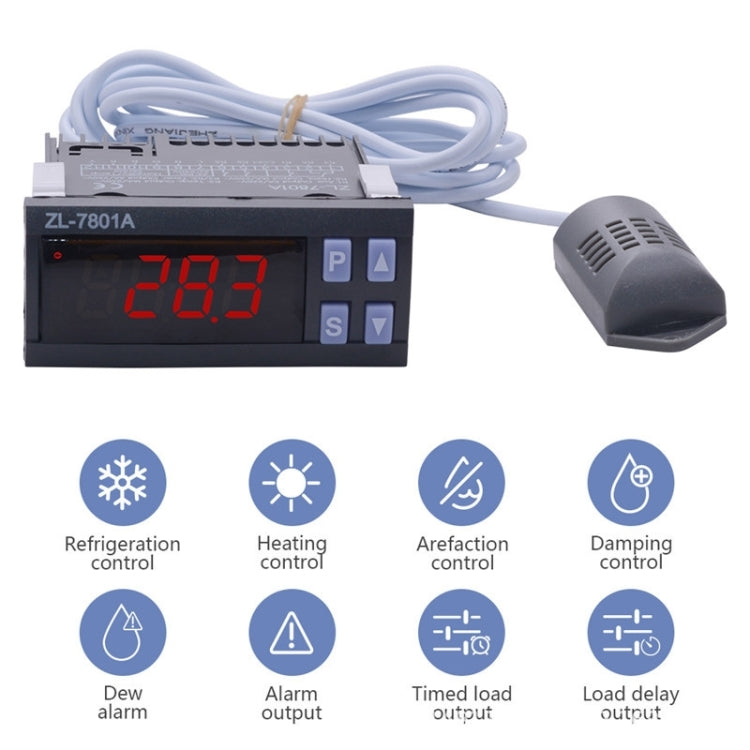 ZL-7801A Conduttore di temperatura automatico del conduttore di temperatura e umidità intelligente a doppia uscita
