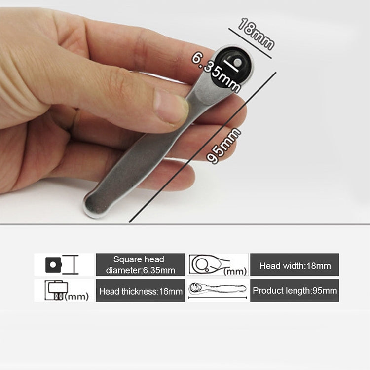 Mini strumenti di riparazione manuali per chiavi dinamometriche a cricchetto dinamometriche portatili, Single-Ended Wrench