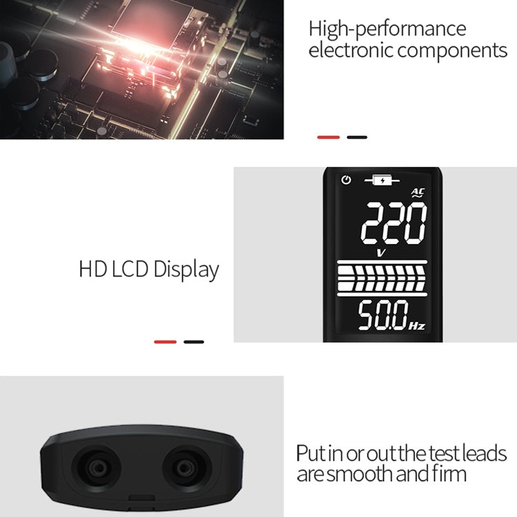 BSIDE Dual-Mode Smart Display a grande schermo Multimetro Penna elettrica Rilevatore di tensione portatile, ADMS1, ADMS1CL