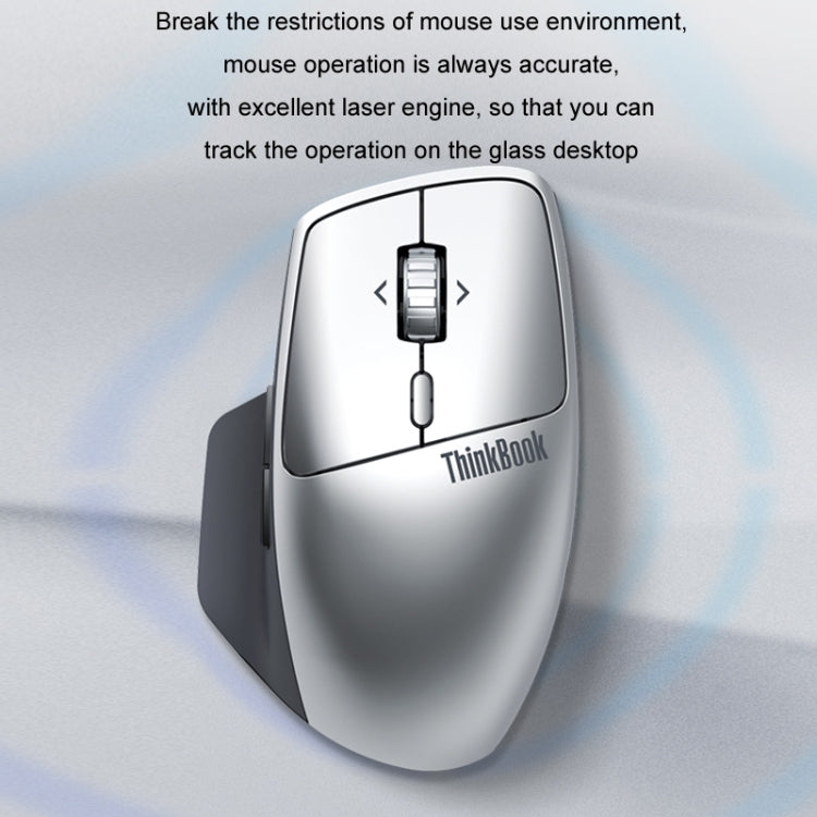 Mouse dal design interattivo dual mode wireless Bluetooth Lenovo ThinkBook, Dual Mode Mice