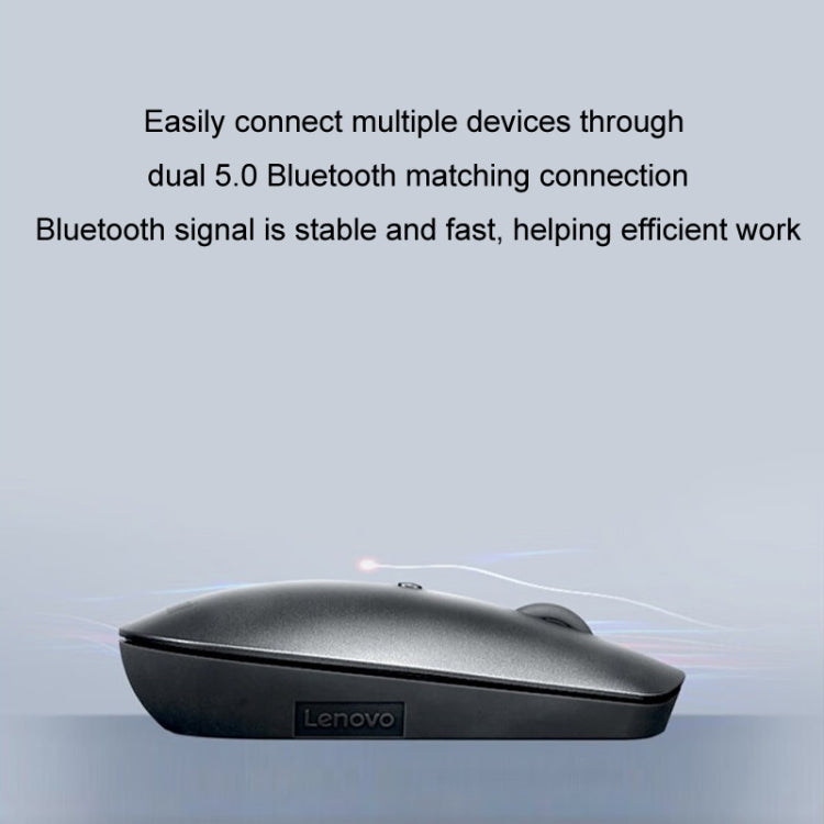 Mouse wireless Lenovo ThinkBook Dual Bluetooth 5.0 compatto portatile ultra sottile da ufficio