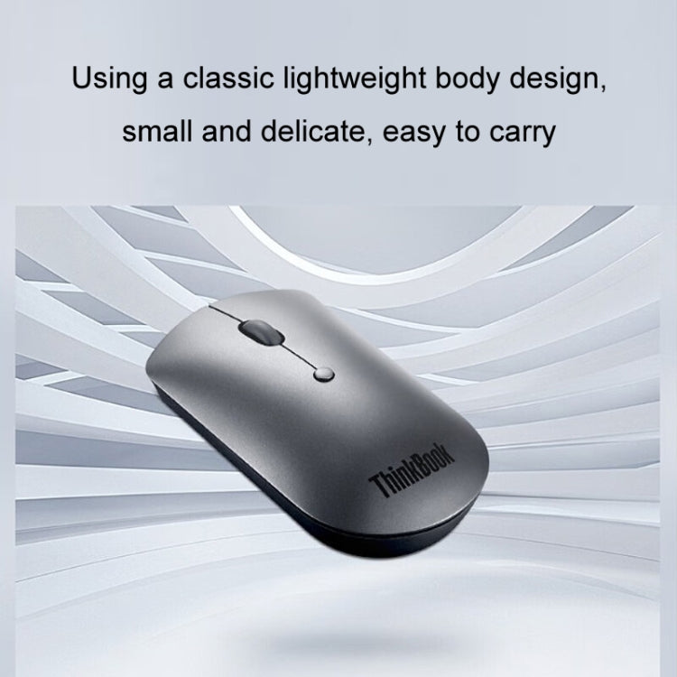 Mouse wireless Lenovo ThinkBook Dual Bluetooth 5.0 compatto portatile ultra sottile da ufficio