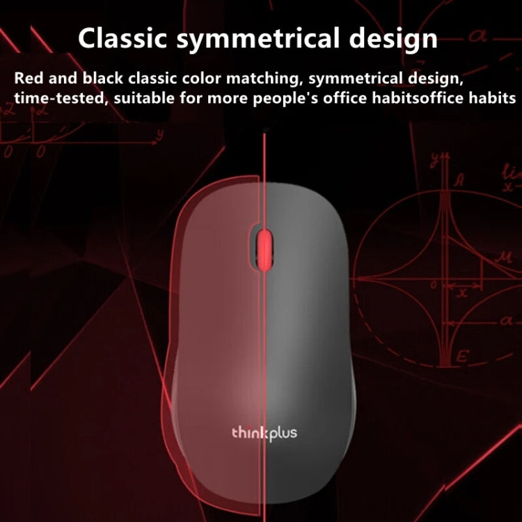 Mouse per laptop ergonomico leggero Lenovo Thinkplus M80 Office, Wired, Wireless