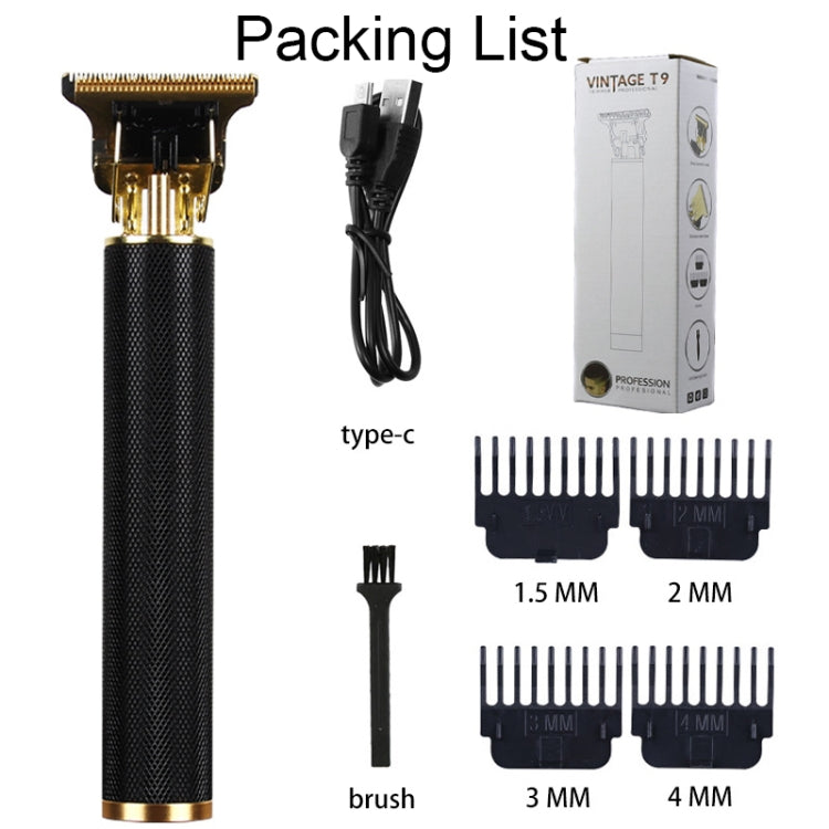 Tagliacapelli elettrico a testa in acciaio a forma di T cava con ricarica USB, Steel Head (Black), Steel Head (Gold), Steel Head (Silver), Steel Head (Rose Gold), Steel Head (Gradient)
