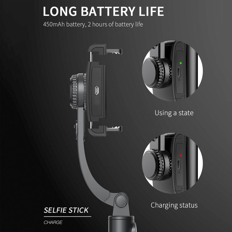 CYKE Q08 Anti-Shake Gimbal Bluetooth Selfie Stick Telefono portatile Treppiede live, No light Version