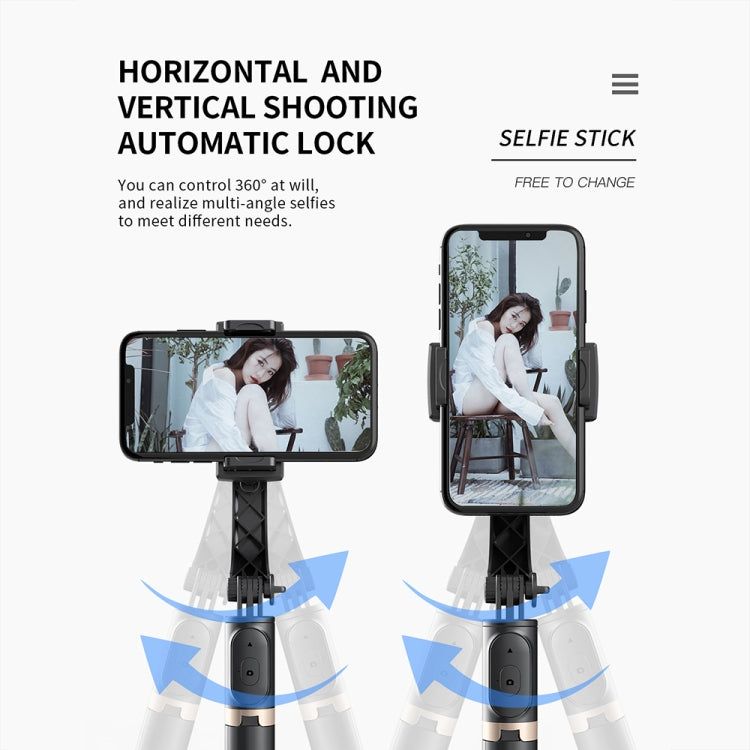 CYKE Q08 Anti-Shake Gimbal Bluetooth Selfie Stick Telefono portatile Treppiede live, No light Version