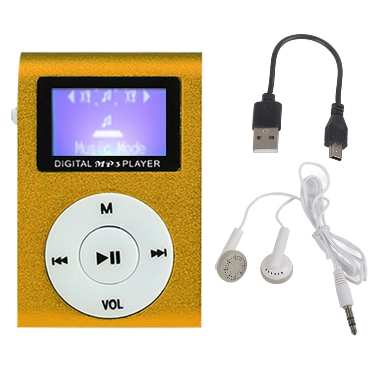 Mini lettore musicale MP3 Lavalier in metallo con schermo, With 512M Memory Card