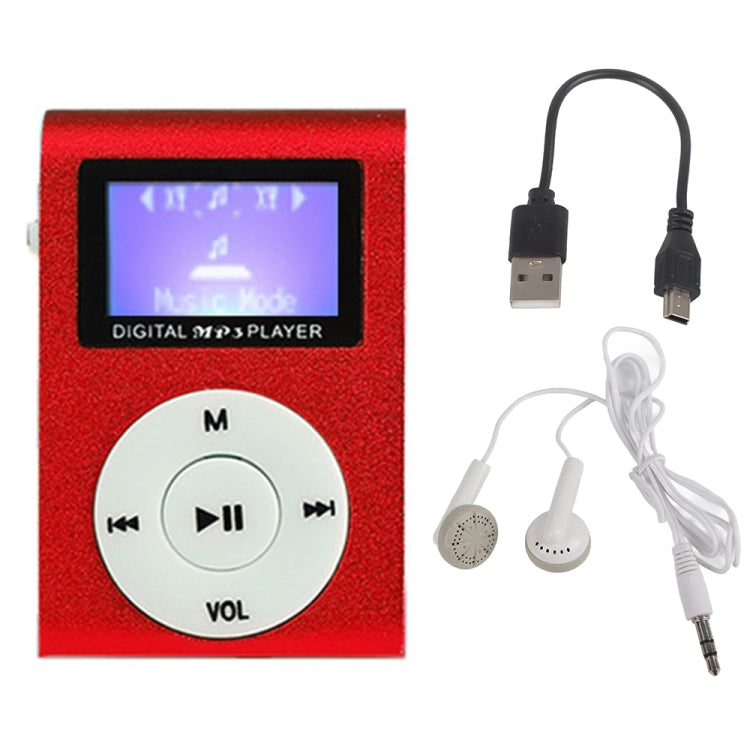 Mini lettore musicale MP3 Lavalier in metallo con schermo, With 512M Memory Card