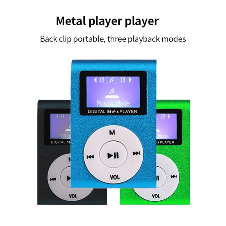 Mini lettore musicale MP3 Lavalier in metallo con schermo, With 512M Memory Card
