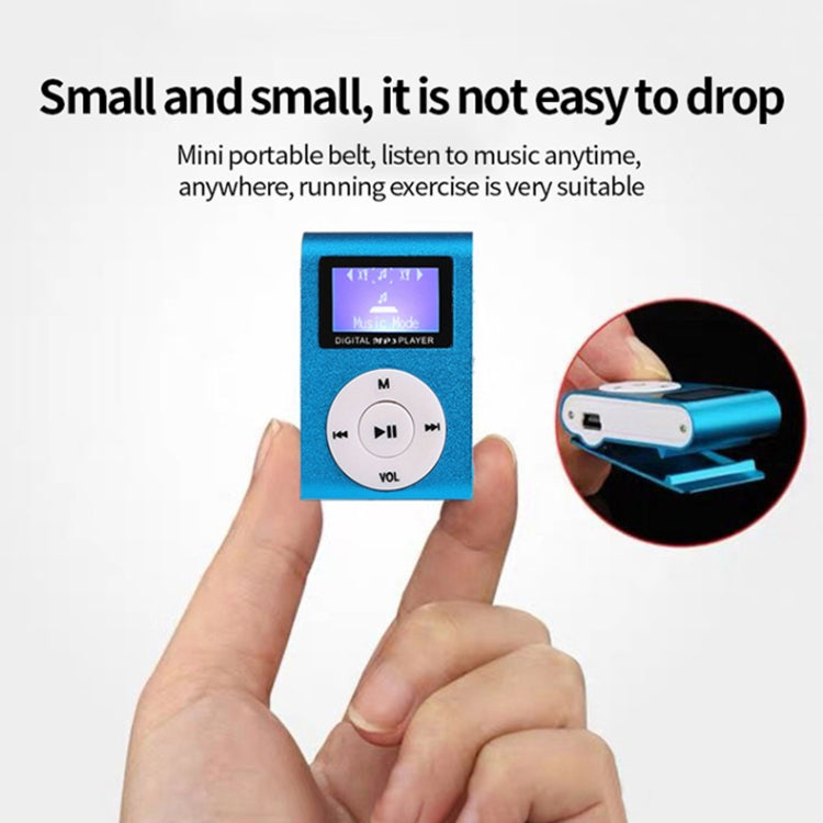 Mini lettore musicale MP3 Lavalier in metallo con schermo, With 512M Memory Card