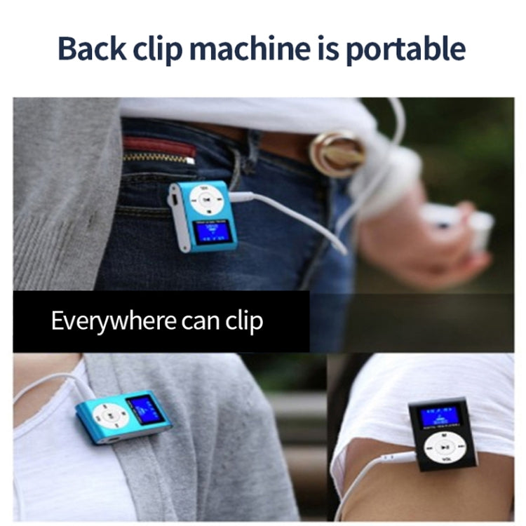 Mini lettore musicale MP3 Lavalier in metallo con schermo, With 512M Memory Card